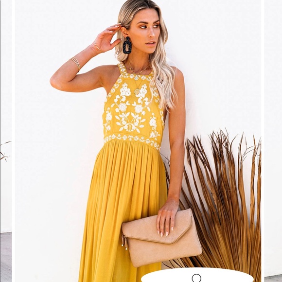 NWT Maxi Dress/Embroidered VICI/Medium/ Last One - Picture 12 of 16